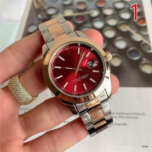 2021 new rol high quality luxury watches men's three-pin series quartz